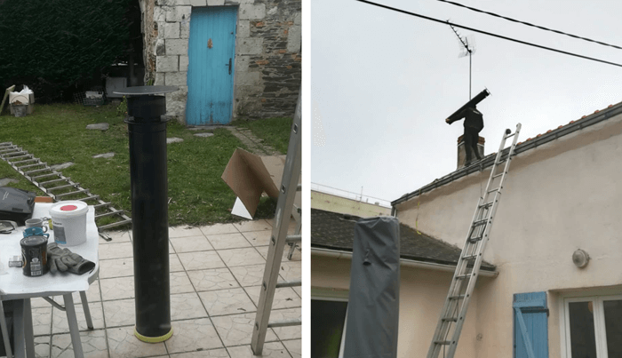 rehausse sortie toiture